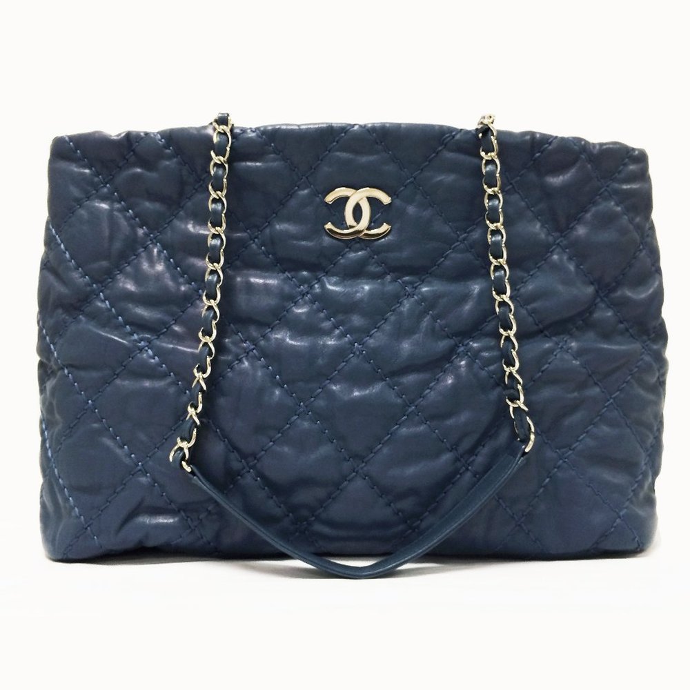 CHANEL Love Me Tender Denim Blue Tote